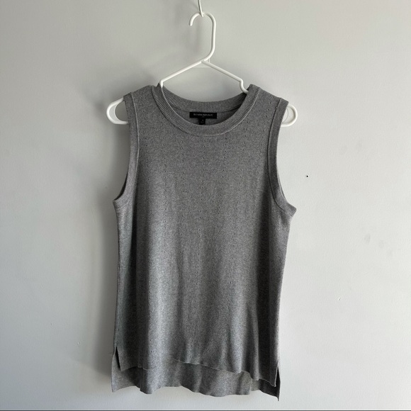 BANANA REPUBLIC Knit Vest Gray - Picture 2 of 4